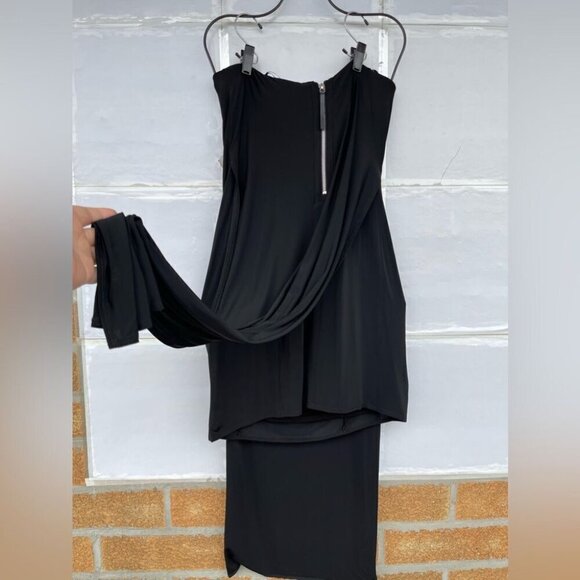 Helmut Lang Faint Draped Strapless Dress size 4 - Picture 10 of 16